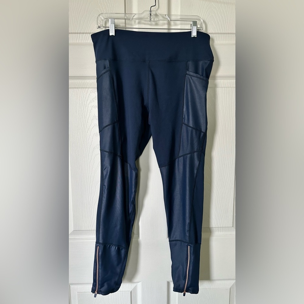 Free Country Navy Leggings With Pockets Size XL NC0098